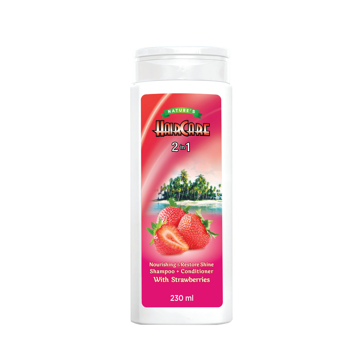 NATURE'S HAIRCARE 2-IN-1 SHAMPOO CONDITIONER WITH STRAWBERRIES (230mL)