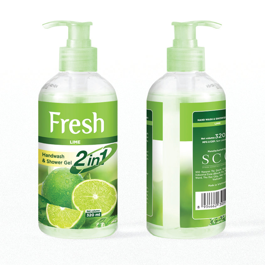 FRESH LIME HANDWASH & SHOWER GEL 320ml