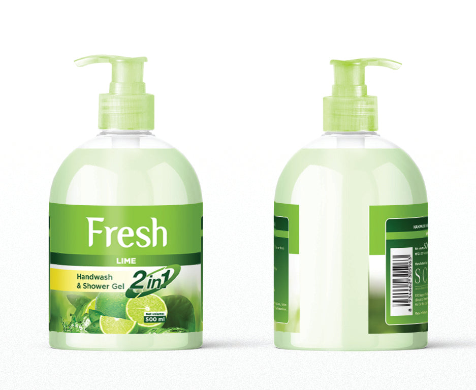 FRESH LIME HANDWASH & SHOWER GEL 500ml