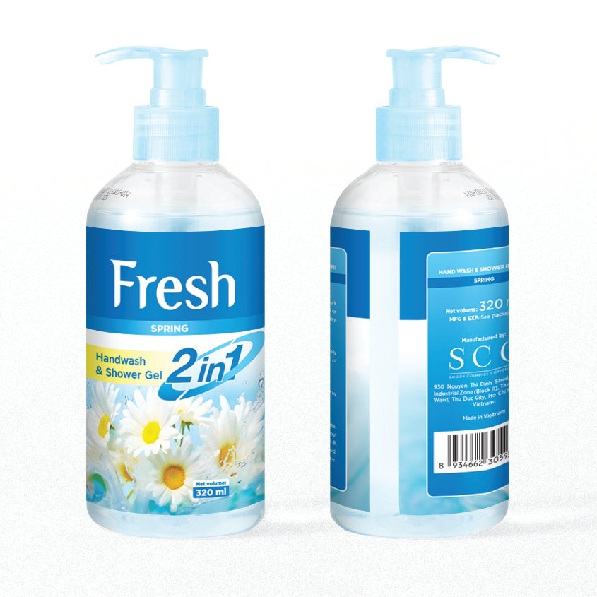 FRESH SPRING HANDWASH & SHOWER GEL 320ml