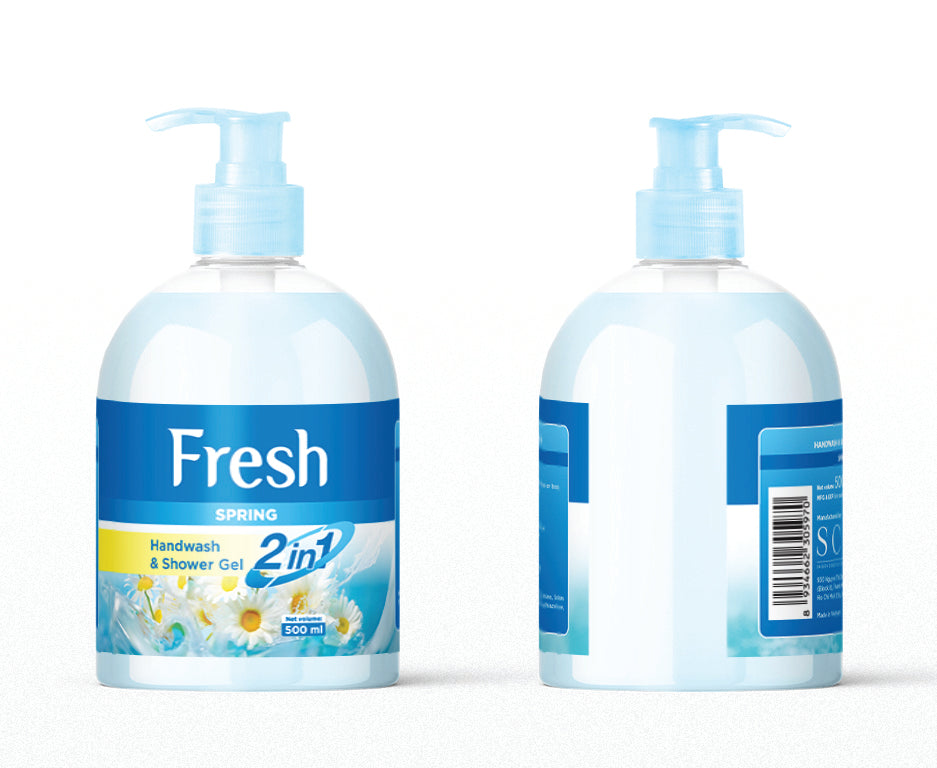 FRESH SPRING HANDWASH & SHOWER GEL 500ml