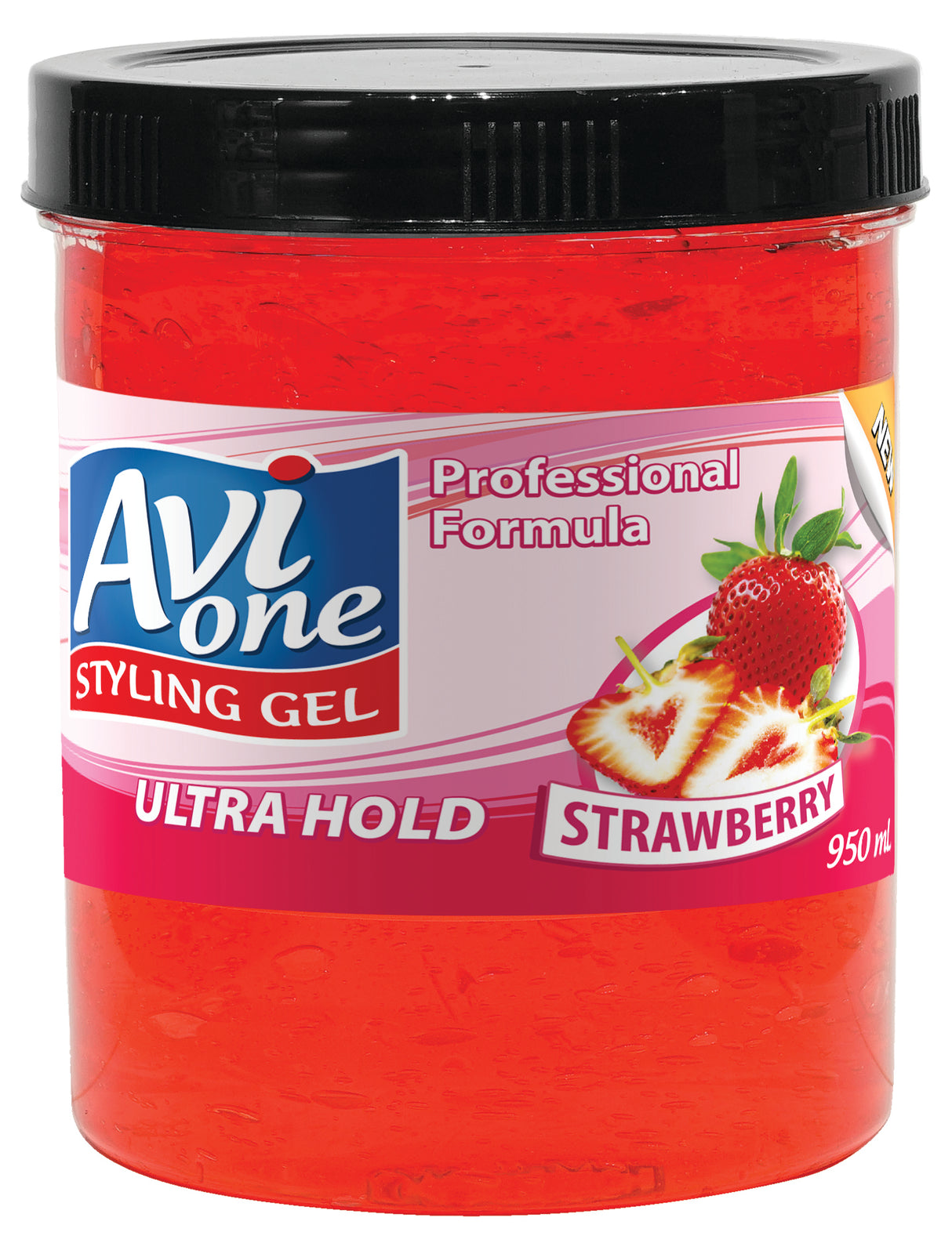 AVI ONE STYLING GEL ULTRA HOLD STRAWBERRY (950mL)